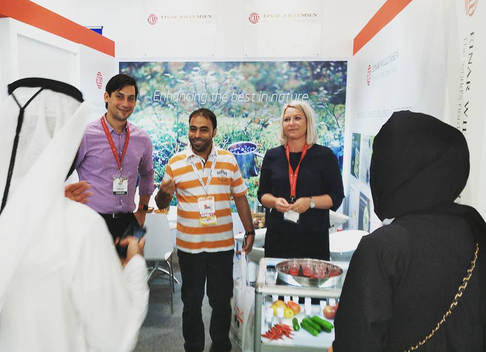 A busy day at Gulfood day 2 talking with delegates about flavours, extracts and distillates for all manner of food and beverage products! #gulfood #ingredients #beverages #dairy #bakery #confectionery #organic #whenspeedandtastematter #yournordicflavourhouse #natuREimagined #nordicbynature #tasty #taste #flavour #flavor #nordic